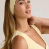 Bandeau côtelé Candy Modal en jaune crème Bandeau côtelé Candy Modal en jaune crème