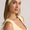 Bandeau côtelé Candy Modal en jaune crème Bandeau côtelé Candy Modal en jaune crème