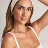 Bandeau côtelé en modal Candy à imprimé rayé Bandeau côtelé en modal Candy à imprimé rayé