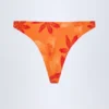 Bas de bikini échancré Beqa avec détails métalliques, imprimé Orange Orchid Bas de bikini échancré Beqa avec détails métalliques, imprimé Orange Orchid