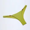 Bas de bikini cheeky Bermuda orné de perles, vert olive Bas de bikini cheeky Bermuda orné de perles, vert olive