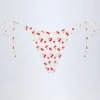 Bas de bikini cheeky Cove à nouer sur les côtés, imprimé cerise