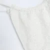 Bas de bikini à cordon Bosa en broderie anglaise, blanc