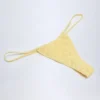 Bas de bikini à cordon Bosa en broderie anglaise, couleur jaune citron