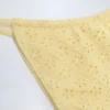 Bas de bikini à cordon Bosa en broderie anglaise, couleur jaune citron