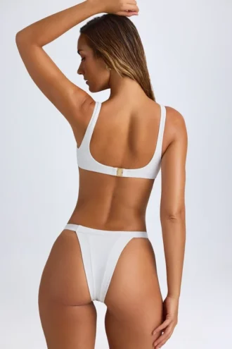 Bas de bikini Cruz Cheeky en blanc