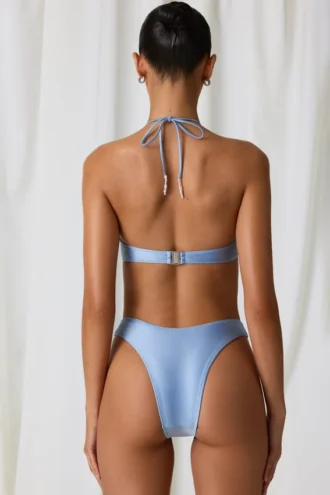 Bas de bikini intégral Moorea en bleu ciel
