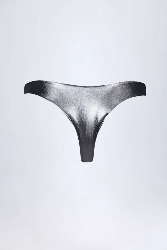 Bas de bikini Mar Cheeky en argent Bas de bikini Mar Cheeky en argent