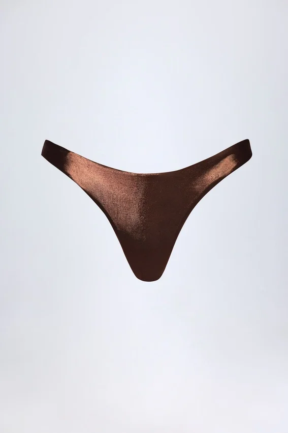 Bas de bikini Mar Cheeky en bronze Bas de bikini Mar Cheeky en bronze