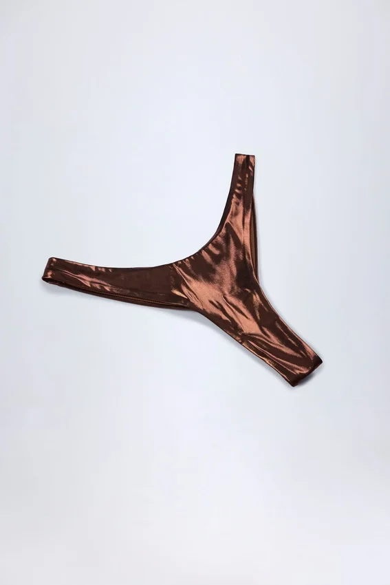 Bas de bikini Mar Cheeky en bronze Bas de bikini Mar Cheeky en bronze