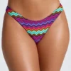 Bas de bikini micro cheeky Azure By Oh Polly Maillot de bain à imprimé multicolore