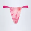 Bas de bikini Pensacola Cheeky à imprimé orchidée rose