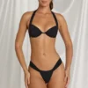 Bas de bikini string Avina en noir Bas de bikini string Avina en noir
