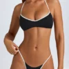 Bas de bikini string Camogli en noir Bas de bikini string Camogli en noir