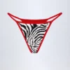 Bas de bikini string Camogli à imprimé zébré Bas de bikini string Camogli à imprimé zébré