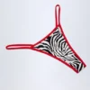 Bas de bikini string Camogli à imprimé zébré Bas de bikini string Camogli à imprimé zébré