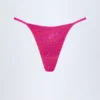 Bas de bikini string Jalama orné d’imprimés roses tropicaux Bas de bikini string Jalama orné d’imprimés roses tropicaux
