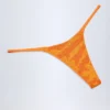 Bas de bikini string Jalama orné d’imprimés tropicaux orange Bas de bikini string Jalama orné d’imprimés tropicaux orange