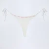 Bas de bikini string à nouer sur les côtés Vernazza en broderie anglaise, blanc Bas de bikini string à nouer sur les côtés Vernazza en broderie anglaise, blanc