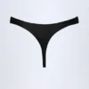 Bas de bikini string St Barts à détails métalliques, noir Bas de bikini string St Barts à détails métalliques, noir