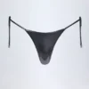 Bas de bikini string Tierra en chrome argenté Bas de bikini string Tierra en chrome argenté