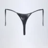 Bas de bikini string Tierra en chrome argenté Bas de bikini string Tierra en chrome argenté