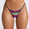 Bas de bikini string triangle Azure By Oh Polly en imprimé multicolore Bas de bikini string triangle Azure By Oh Polly en imprimé multicolore