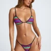 Bas de bikini string triangle Azure By Oh Polly en imprimé multicolore Bas de bikini string triangle Azure By Oh Polly en imprimé multicolore
