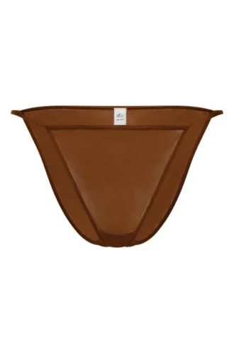 Bikini string en maille douce Intimates, couleur marron