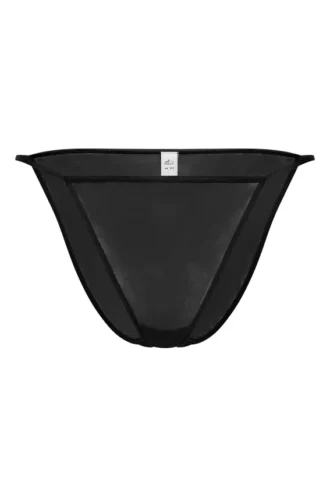 Bikini string en maille douce Intimates, noir