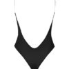 Body string à bretelles invisibles en maille douce Intimates, couleur noir