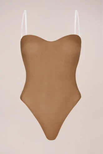 Bodys sans bretelles Intimates couleur amande