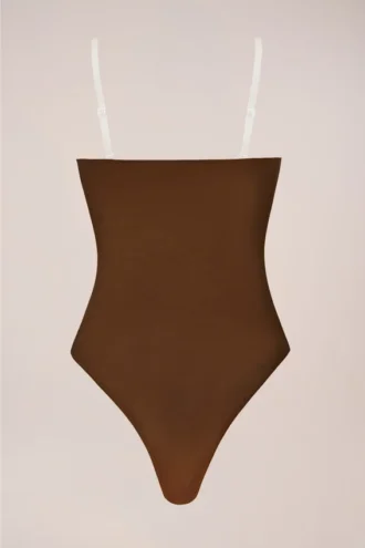 Bodys sans bretelles Intimates couleur marron