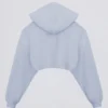 Boléro court à capuche en jersey brossé, bleu clair Boléro court à capuche en jersey brossé, bleu clair