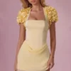 Boléro court Soretta en jaune beurre Boléro court Soretta en jaune beurre