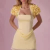 Boléro court Soretta en jaune beurre Boléro court Soretta en jaune beurre