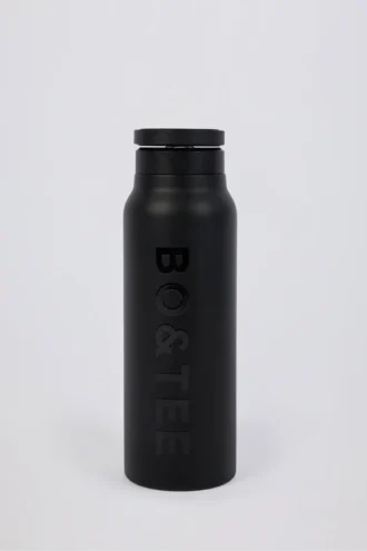 Bouteille d&rsquo;eau isotherme magnétique en acier inoxydable, couleur noire