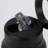 Bouteille d’eau isotherme magnétique en acier inoxydable, couleur noire Bouteille d’eau isotherme magnétique en acier inoxydable, couleur noire