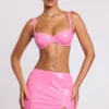 Bralette à armatures en vinyle Estelle, rose Bralette à armatures en vinyle Estelle, rose