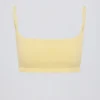 Bralette à encolure carrée, couleur citron Bralette à encolure carrée, couleur citron