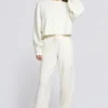 Cardigan court en maille ivoire