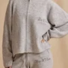 Cardigan oversize zippé en marl glacé Cardigan oversize zippé en marl glacé