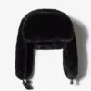 Chapeau de trappeur en fausse fourrure noir Chapeau de trappeur en fausse fourrure noir