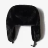 Chapeau de trappeur en fausse fourrure noir Chapeau de trappeur en fausse fourrure noir