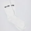 Lot de chaussettes mi-mollet côtelées en blanc Lot de chaussettes mi-mollet côtelées en blanc