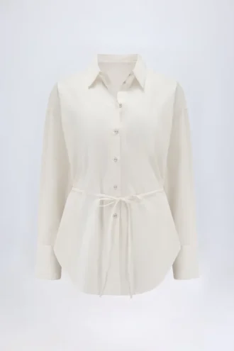 Chemise oversize en popeline de coton Lerici, blanche