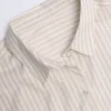 Chemise oversize en popeline de coton Lerici à rayures taupe Chemise oversize en popeline de coton Lerici à rayures taupe