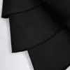 Combinaison-corset à volants et lacets Priaska, couleur noire Combinaison-corset à volants et lacets Priaska, couleur noire