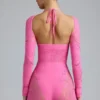 Combinaison-short à découpes et ornements Melody, rose bubble-gum Combinaison-short à découpes et ornements Melody, rose bubble-gum