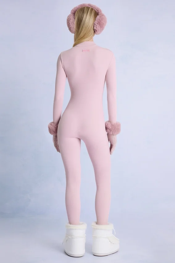 Combinaison thermique rose poudré Combinaison thermique rose poudré